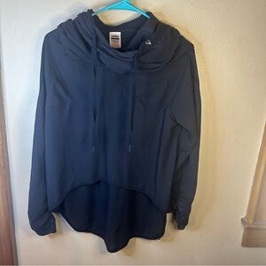 Women’s size small black gymshark cowl neck long sleeve hoodie